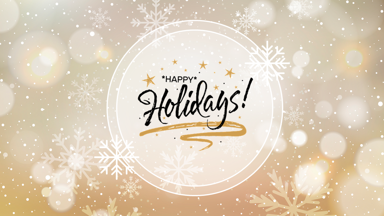 Happy Holidays Template PowerPoint